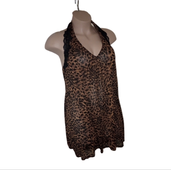 Animal print halter back nighty - Picture 2 of 6